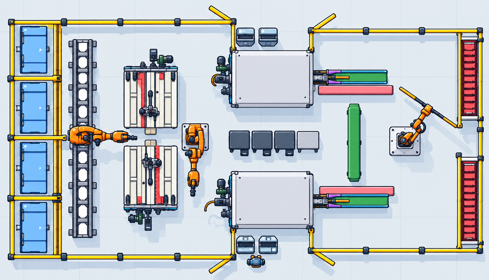 Busbar production line equipment layout